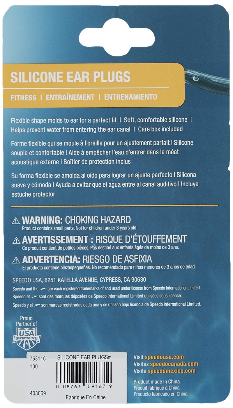 Speedo Unisex Ear Plugs for Swimming Waterproof Reusable Training - Image 5