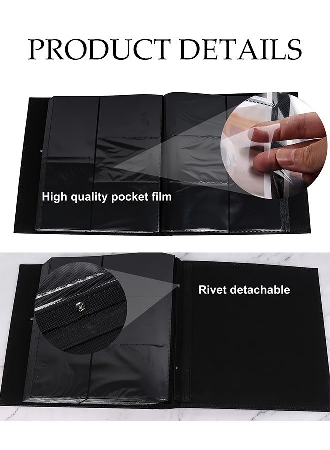 DUNISO 400 Pocket Leather Photo Album for 4x6 inch Slip-in Picture Album Extra Large Capacity Leather Frame Cover Family Wedding Picture Case Picture Albums Holds for Wedding Family Baby Travel Black - Image 5