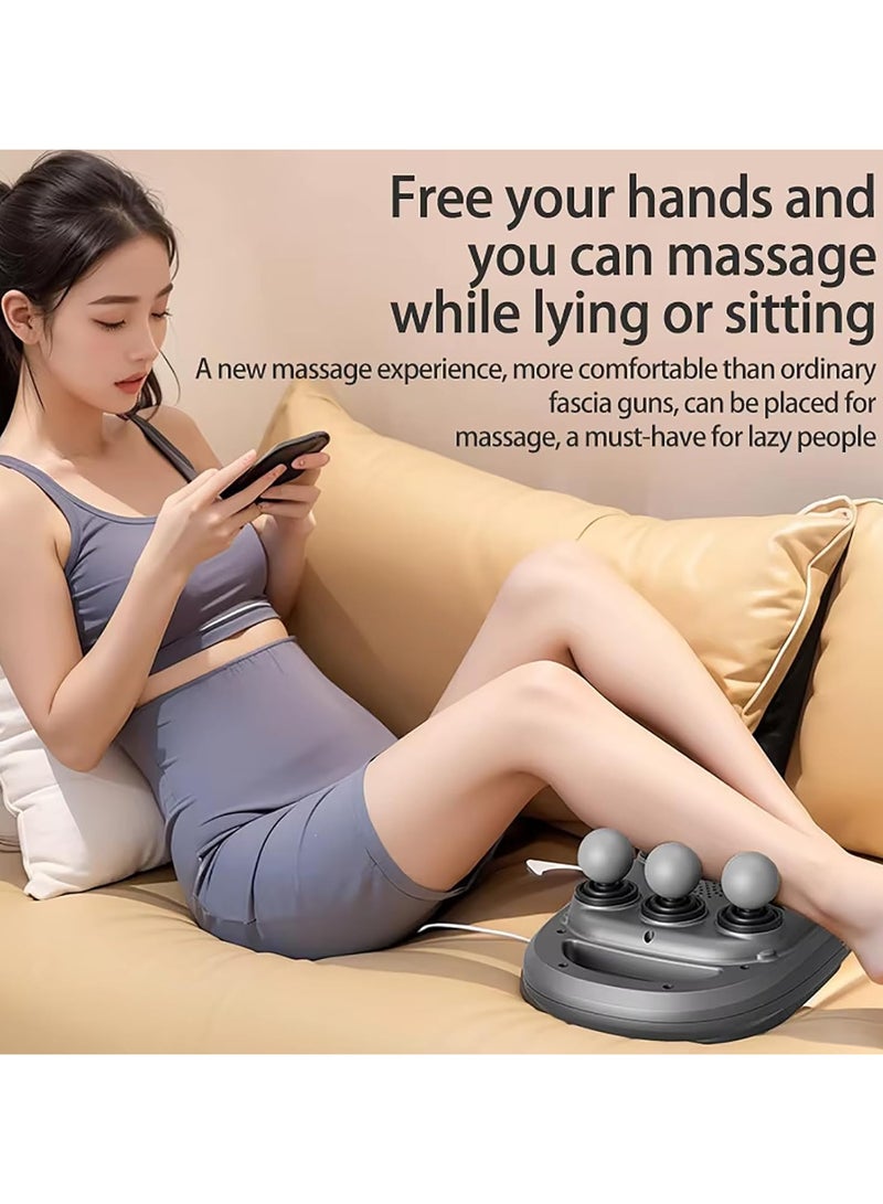 general 6-head massage gun, muscle relaxation fascia gun, electric muscle massager, 9 sets of modes, 20 levels of intensity adjustment, whole body muscle pain relief - Image 2