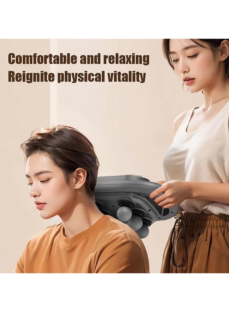 general 6-head massage gun, muscle relaxation fascia gun, electric muscle massager, 9 sets of modes, 20 levels of intensity adjustment, whole body muscle pain relief - Image 3
