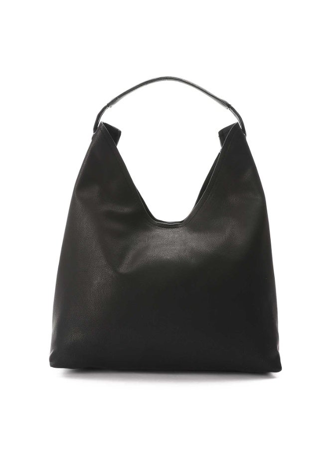 Mr.joe Mr Joe Black Faux Leather Hobo Shoulder Bag for Women -4139 - Image 3