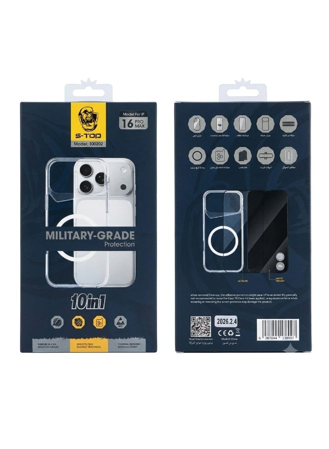 Military-grade protection package for iphone 16 pro max 10 in 1