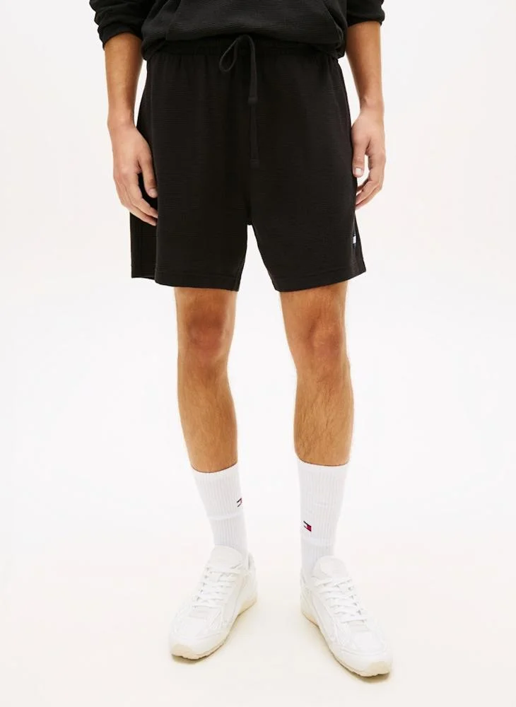 TOMMY JEANS Logo Waffle Knit Sweat Shorts