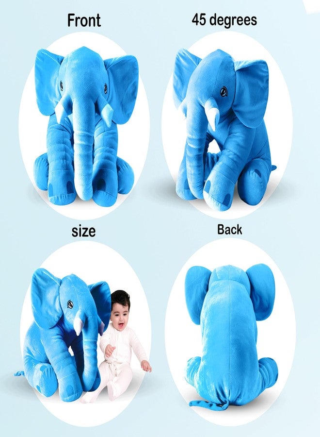 DearJoy Big Size Fibre Filled Stuffed Animal Elephant Soft Toy for Kids of Plush Hugging Soft Toy for Kids boy Girl Birthday Gift (60 cm, Blue Color, 1 Year Above) - Image 5