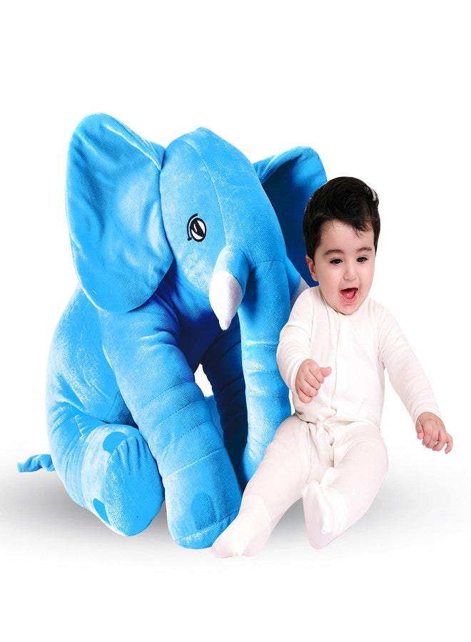 DearJoy Big Size Fibre Filled Stuffed Animal Elephant Soft Toy for Kids of Plush Hugging Soft Toy for Kids boy Girl Birthday Gift (60 cm, Blue Color, 1 Year Above) - Image 4
