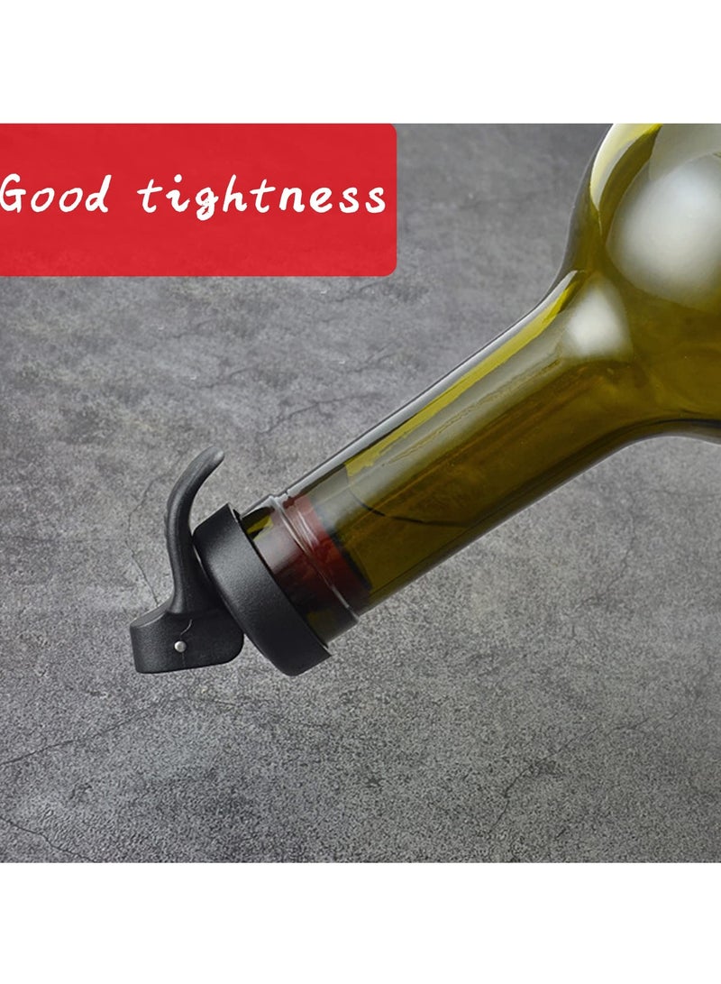 SYOSI 6Pcs Vacuum Wine Bottle Stopper, Reusable Bottle Sealer Plastic Bottle Stopper Wine Corks for Wine Champagne Beer to Keeps Wine Fresh - Image 4