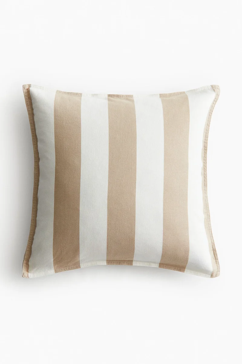 اتش اند ام غطاء وسادة من مزيج الكتان