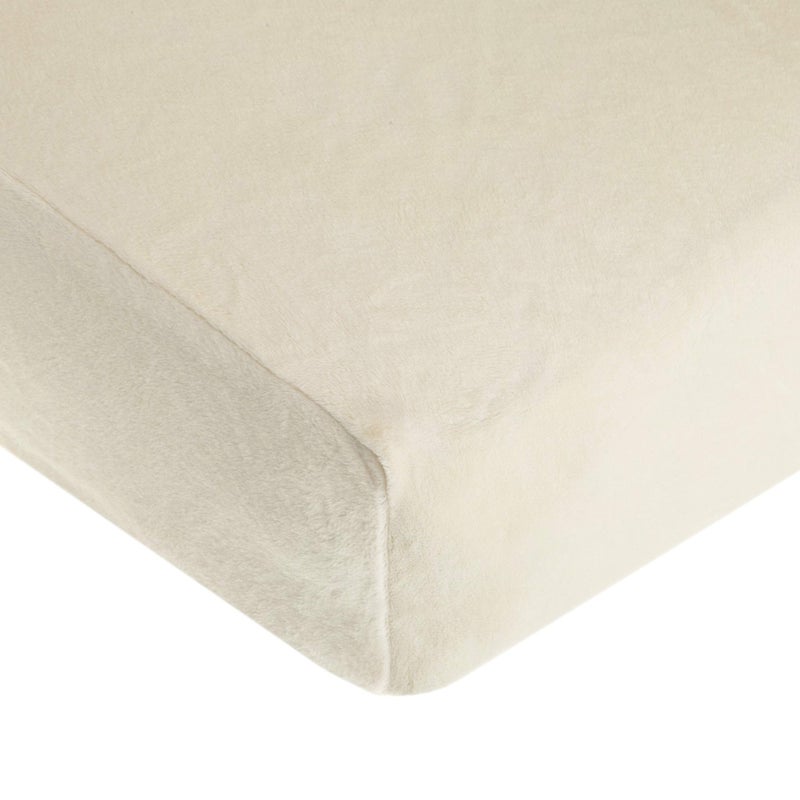 TL Care TL Care Heavenly Soft Chenille Fitted Crib Sheet 28 x 52 Warm and Cozy Neutral Chenille Sheet Cream for Boys and Girls Fits Crib and Toddler Bed mattresses