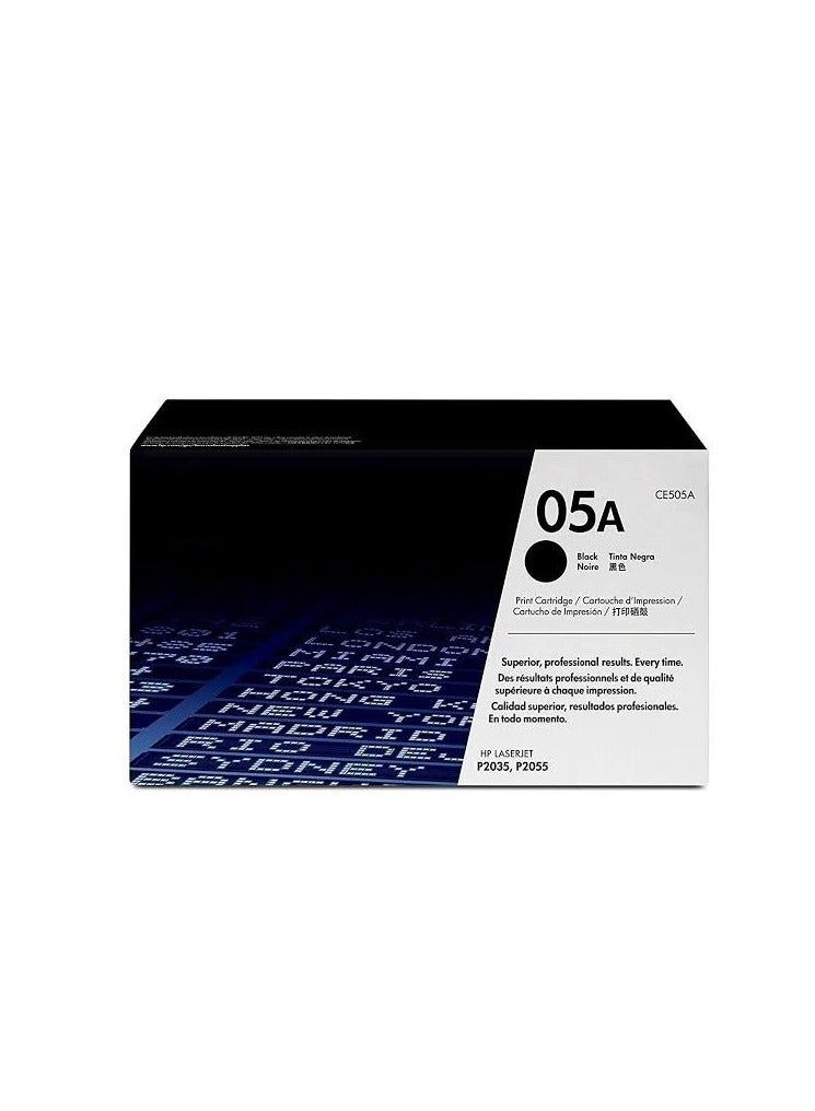 Compatible 05A Printer Toner Cartridge For HP LaserJet P2035, P2035N, P2050, P2055 BLACK - Image 1