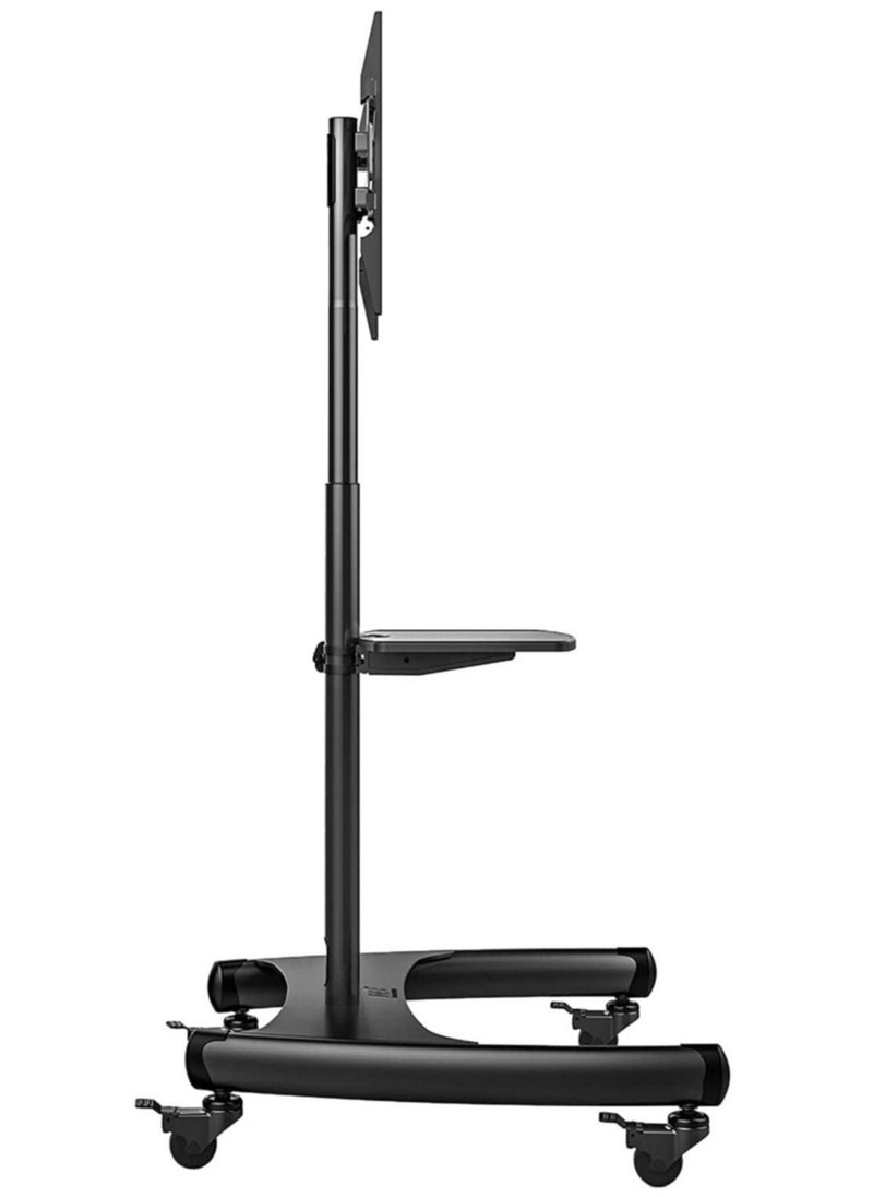 ELTRAZONE Mobile TV Stand With Lockable Wheels For 32-65 Inch TVs Black  - Image 5
