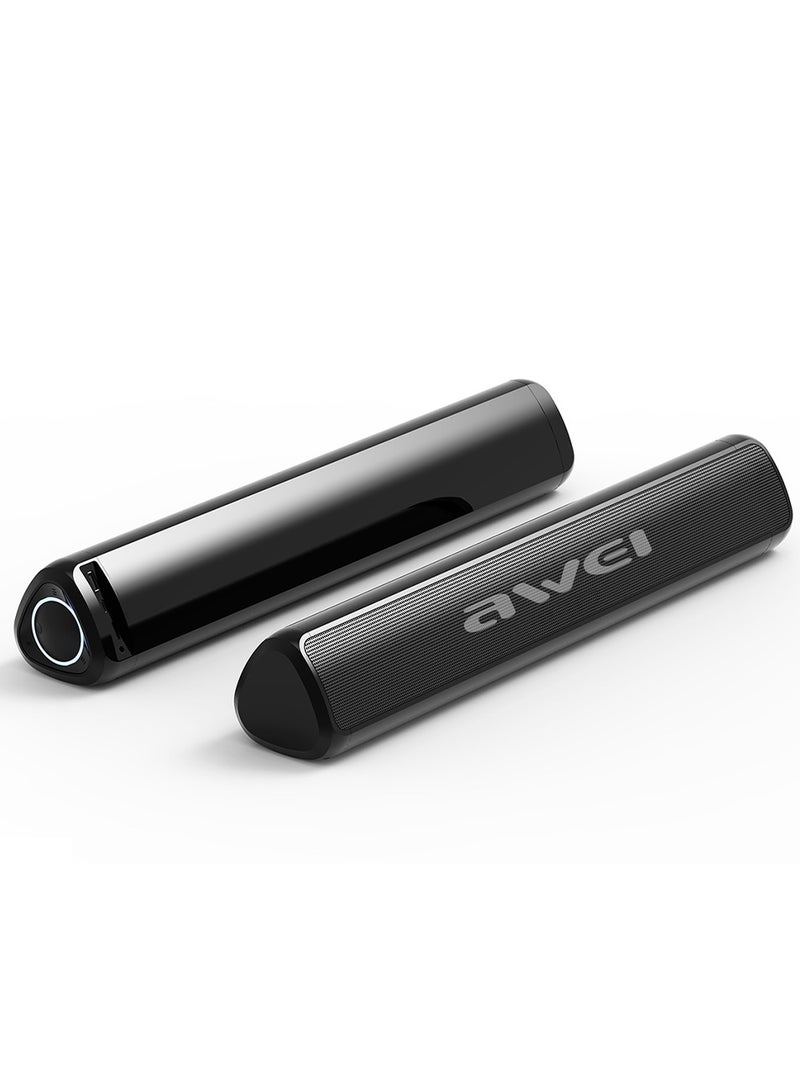 Awei 10W Bluetooth Speaker - Wireless speaker for PCs, laptops, TVs, smartphones, and tablets - Mini home theater with surround sound - Supports USB/AUX/TF card/TWS interconnect - Image 1