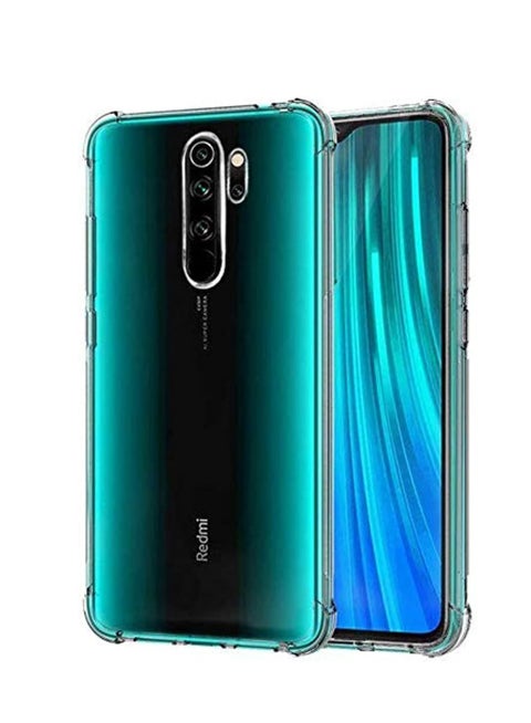 Case Anti-Shock Protection Transparent Back Slim Protective Case For Xiaomi Redmi Note 8 Pro , Clear