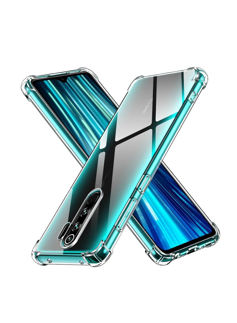 Case Anti-Shock Protection Transparent Back Slim Protective Case For Xiaomi Redmi Note 8 Pro , Clear - Image 4