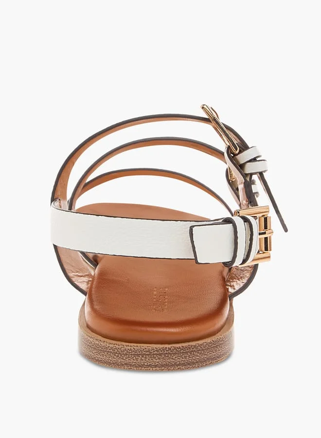 Celeste Women's Strap Detail Sandals with Buckle Closure