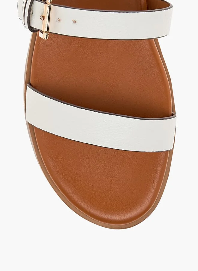 Celeste Women's Strap Detail Sandals with Buckle Closure