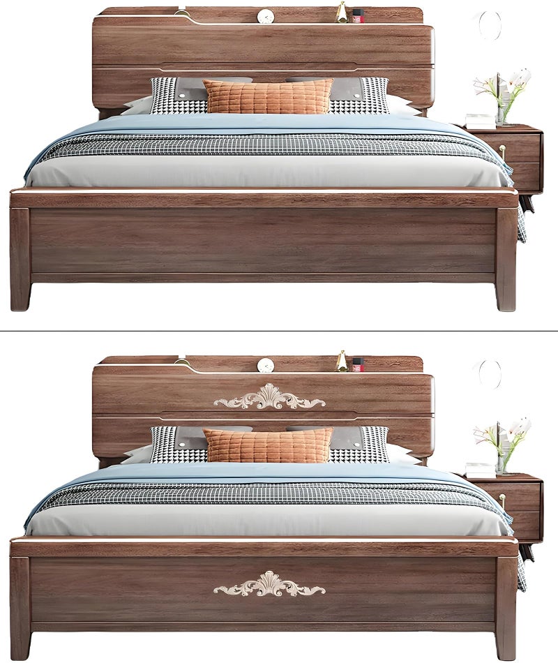 CartHome 6pcs Wood Carved Applique, Wall Moulding Panels for Wall Decor Long Mirror Ceiling Table Bed Cabinet Dresser Drawer, and Door Decoration, Wooden Frames for Wall Designs - Image 5