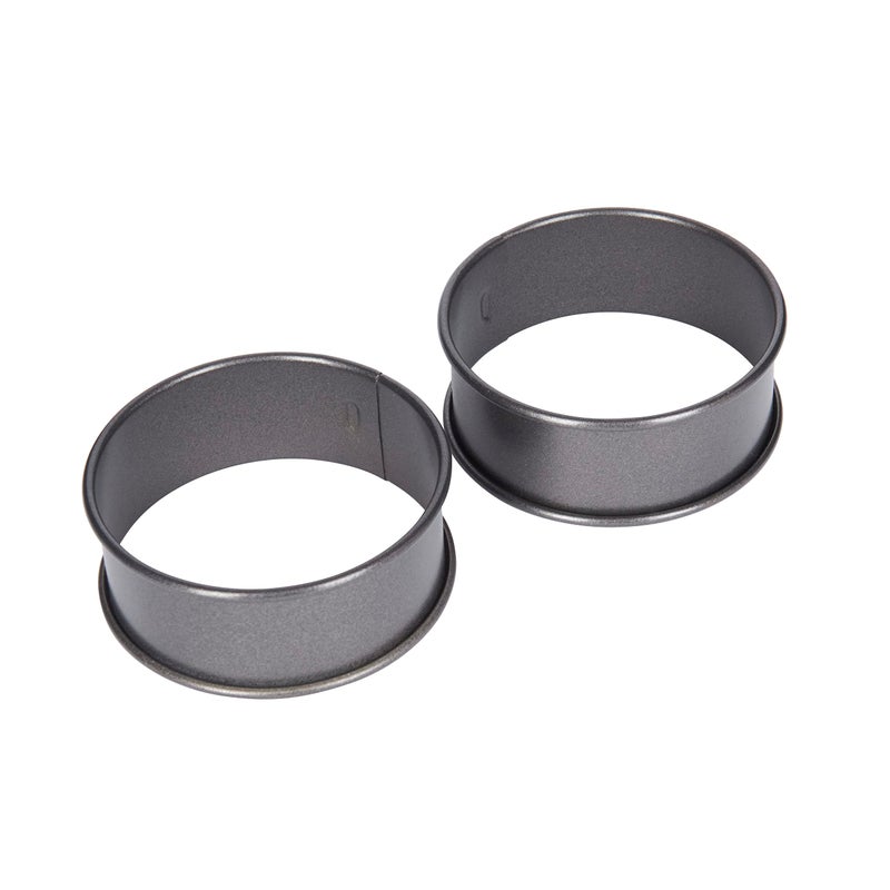 Kitchen Craft NonStick Egg Poachette Rings one size black