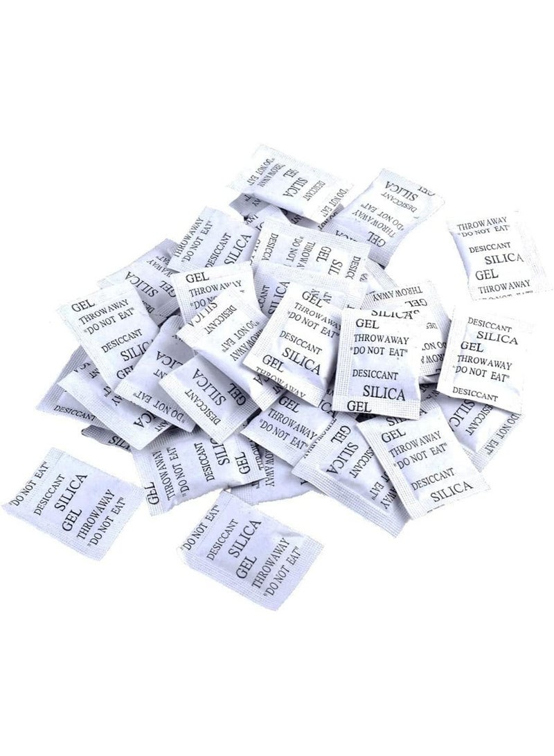 Coolchic desiccant bag, 100 pieces of non-toxic moisture absorbing desiccant dehumidifier (2g/100 packs) desiccant bag dehumidifier reusable packaging high-quality bead moisture absorbing bag for clothing, digital, document, etc,  - Image 2