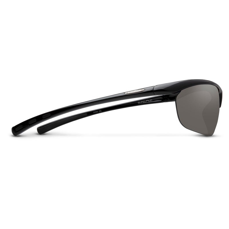 Suncloud Zephyr Polarized Sunglasses – 100% UV Protection – Comfortable Fit, Trendy Design – for Men & Women - Black + Polarized Gray Lenses - Image 3