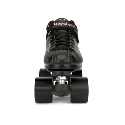 Riedell R3 Roller Skates - Ultra-Durable Indoor Quad Skates for Men and Women with Precision-Fit Skate Shoes, Sonar Cayman Wheels, and Nylon Plate - Black, Size 6 - Image 5