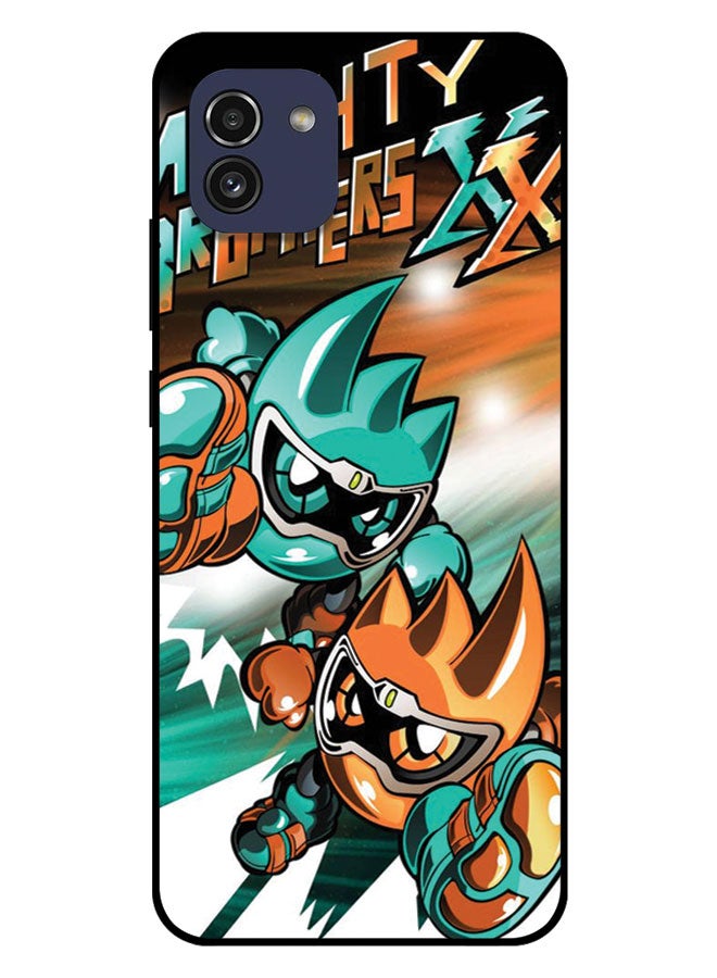 EYE CATCH Printed Protective Case Cover For Samsung Galaxy A03  -  Mini Logo - Image 1