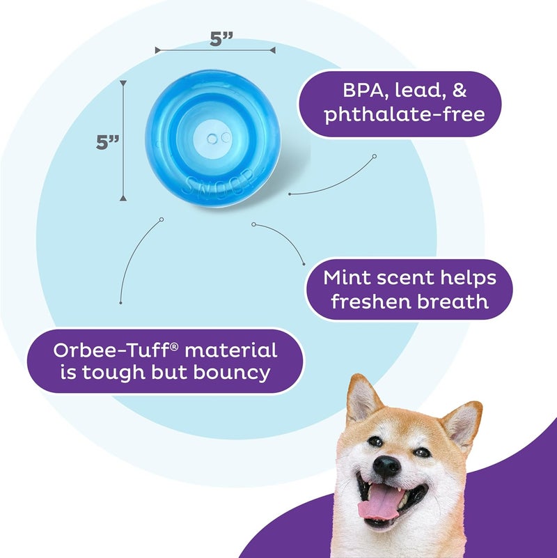 Planet Dog Orbee-Tuff Snoop Interactive Treat Dispensing Toy - Large, Blue - Image 3