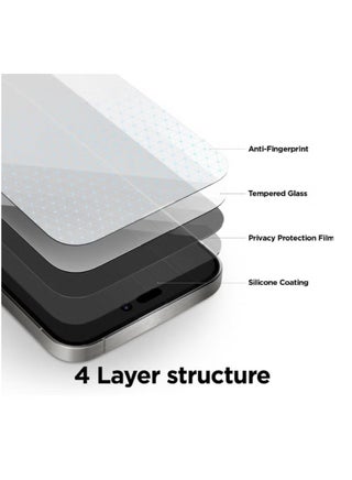 Tempered Dustproof Privacy Glass Screen Protector Compatible For iPhone X - view 3
