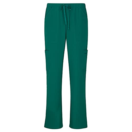 Natural Uniforms Women's Cool Stretch V-Neck Top and Cargo Pant Set (True Hunter Green, Large) - Image 4
