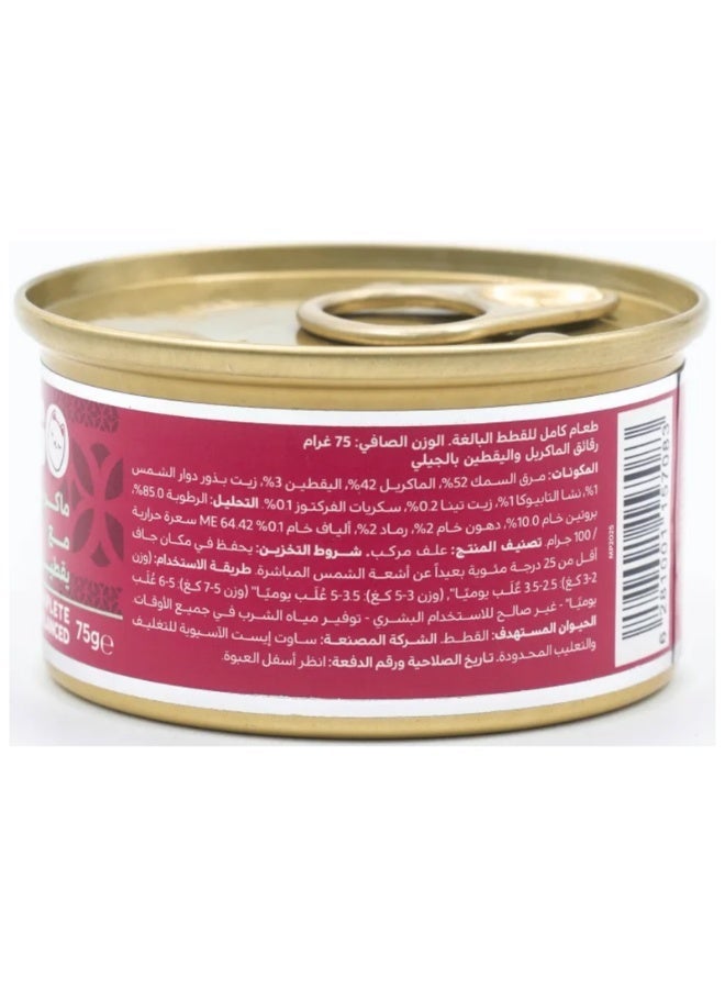 Felyn Go Mackerel with Pumpkin in Jelly Cat Food 6 x75g – Complete & Balanced Grain-Free Wet Meal - Image 2