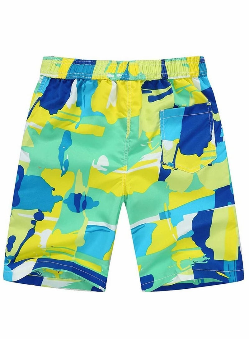 Y&D Boys Swim Trunks Camouflage Quick Dry Beach Shorts Board with Mesh Lining - Image 2