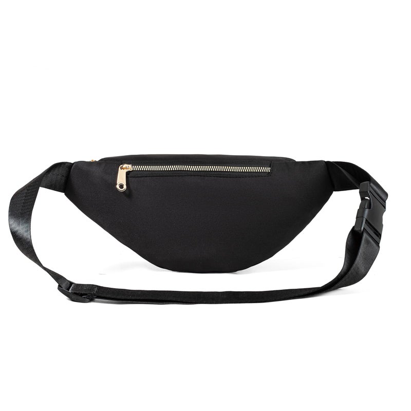 Dorras Fanny Packs Crossbody Bag for Women, Waist Pack Jogging Pouch Belt Bag for Outdoors Traveling Hiking - Black - Image 4