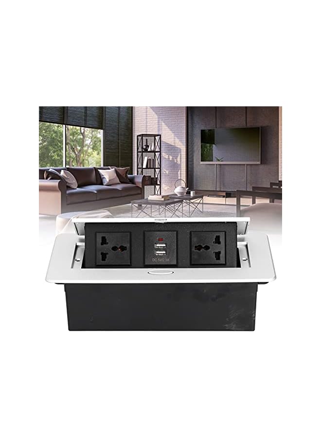 The Bros Floor Electrical Outlet, Up Desktop Socket 3 Hole with LED Indicator for Electrical Equipment - Image 5