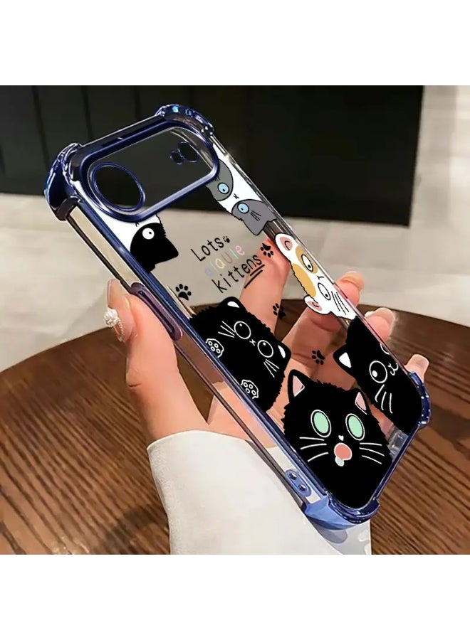 Temu Kitty Cat Design Phone Case High Protection Shockproof Transparent High Glossy Edges Protect Your Phone From Shocks And Drops Luxury High Quality Phone Case Compatible With iPhone 17 Air - Image 2