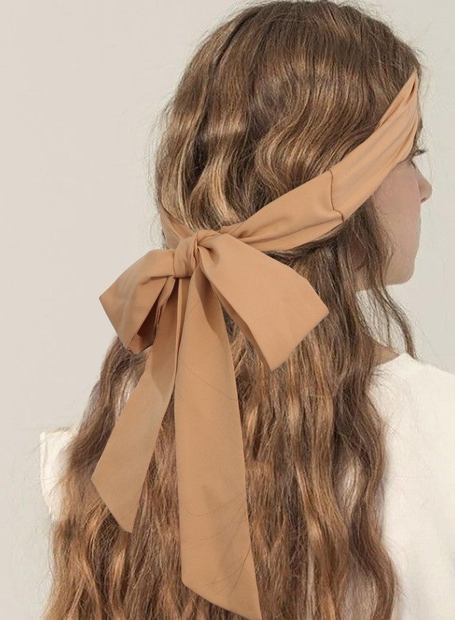 AWAYTR Women Long Head Wraps Bands - Twist Knotted Headbands for Women Long Thick Hair 3PCS Chiffon Criss Cross Head Wraps Non Slip Hair Band - Image 3