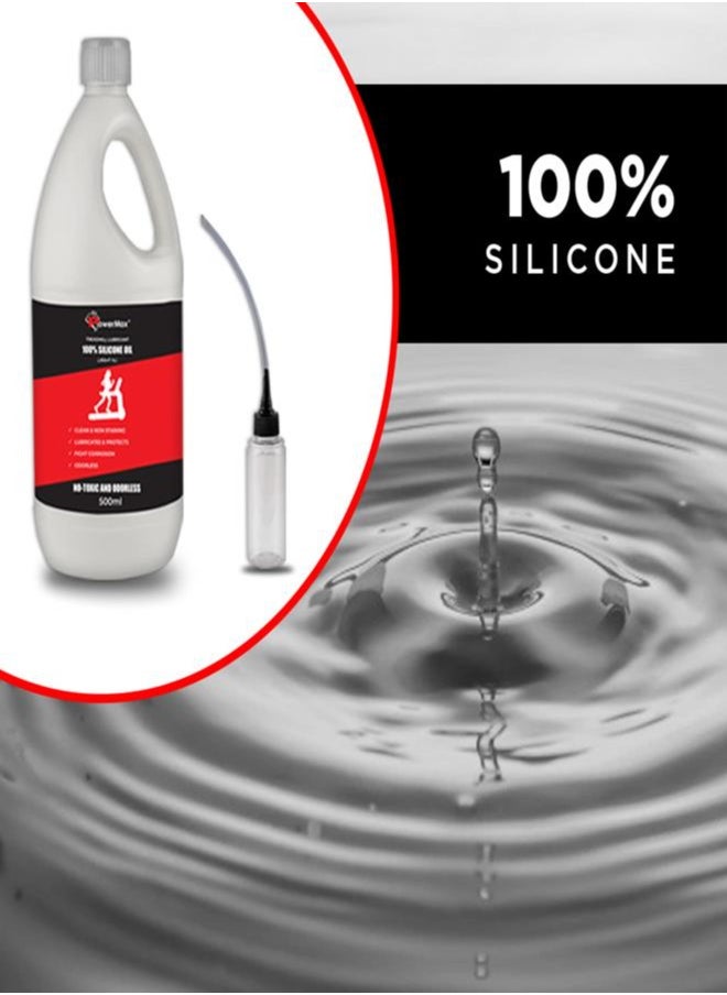 Fitness® Pms-500 Multi-Purpose 100% Pure Silicone Treadmill Lubricant, Full Belt Width Lubrication, No Odor & No Propellants, Nozzle Cap For Easy Application For All Treadmills