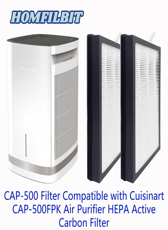 HOMFILBIT CAP-500FPK Air Purifier Replacement Filters: 2 Pack True HEPA Filters Compatible with Cuisinart CAP-500 Purxium Air Purifier - Image 3