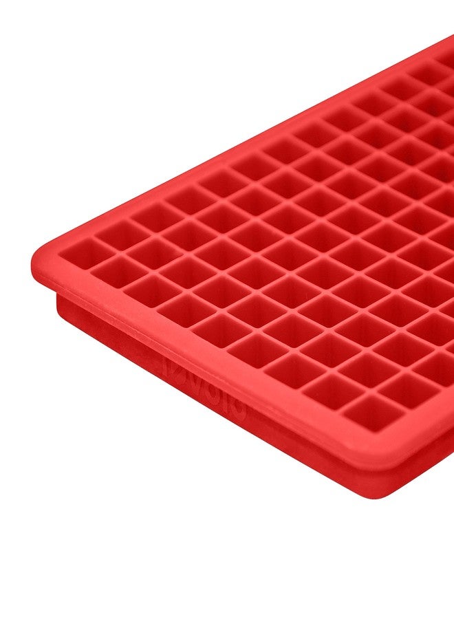 توفولو صينية مكعبات ثلج صغيرة من توفولو مع غطاء، صانعة ثلج صغيرة للفريزر، صينية مكعبات ثلج صغيرة من السيليكون، مكعبات ثلج مربعة صغيرة، تصنع 135 مكعبًا صغيرًا، خالية من مادة BPA، قابلة للتكديس، آمنة للغسل في غسالة الأطباق، صواني حمراء بنكهة التفاح. - Image 4