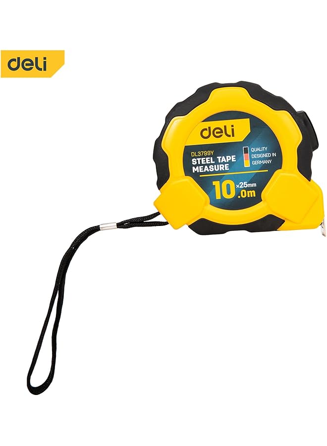 ديلي شريط قياس فولاذي بطول 10 أمتار وعرض 25 ملم، أصفر - Image 2