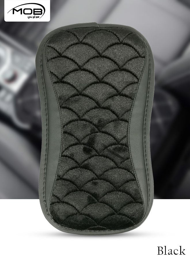MOB Car Armrest Cushion Soft Memory Foam Elbow Support Pad Center Console Cover Wear Resistant Protector Universal Fit - Image 3