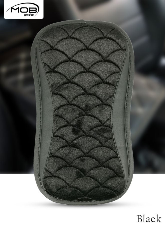 MOB Car Armrest Cushion Soft Memory Foam Elbow Support Pad Center Console Cover Wear Resistant Protector Universal Fit - Image 1