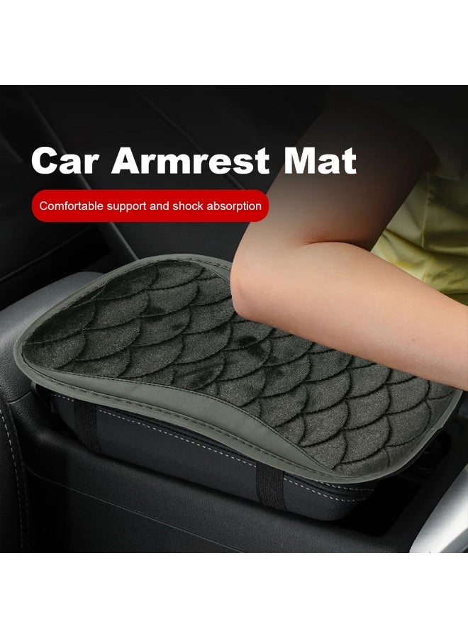 MOB Car Armrest Cushion Soft Memory Foam Elbow Support Pad Center Console Cover Wear Resistant Protector Universal Fit - Image 2