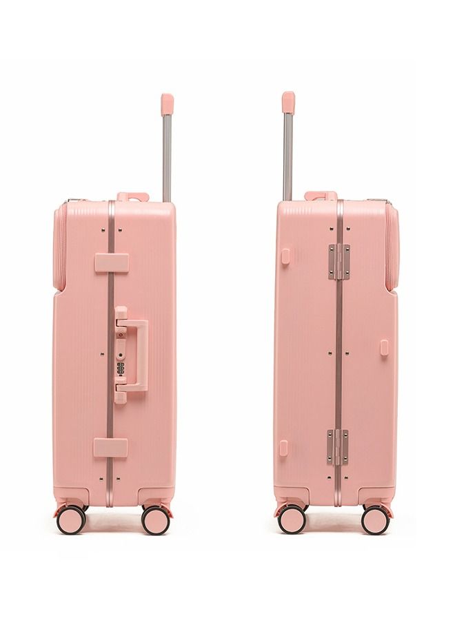 NKX Premium Expandable Aluminum Frame ABS & PC Suitcase With USB Charging Port 28 Inch  - Image 3