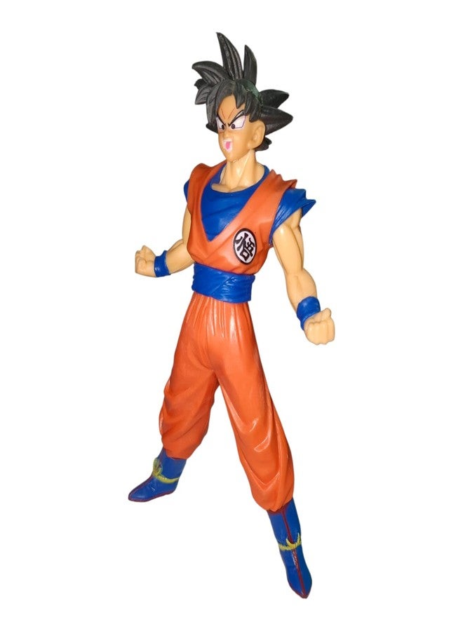 ONE POINT COLLECTIONS Anime Warrior Action Figure in Orange Battle Suit – Super Saiyan Style Fighting Character Collectible Toy, Detailed Cartoon Hero Figurine for Kids, Anime Fans & Display Decoration - Image 4