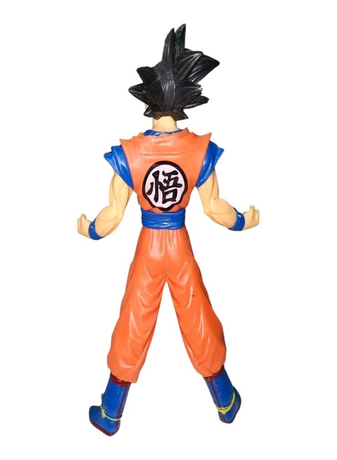 ONE POINT COLLECTIONS Anime Warrior Action Figure in Orange Battle Suit – Super Saiyan Style Fighting Character Collectible Toy, Detailed Cartoon Hero Figurine for Kids, Anime Fans & Display Decoration - Image 3
