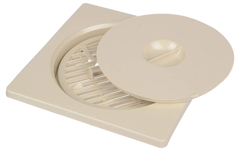 CIPLA PLAST CIPLAPLAST Plastic Shower Floor DrainStrainer with Lid Plastic Drainer for Kitchen Utensils BRC732WH2 Floor Drainer for Bathroom Pack of 2 - Image 3