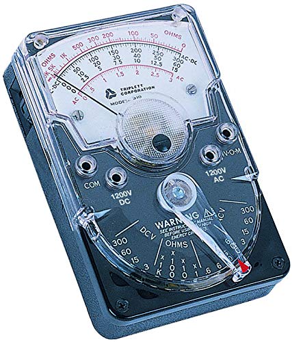 Triplett 3018 Model 310 Hand-Sized Analog Multimeter - AC/DC Voltage, DC Current, Resistance, White - Image 2