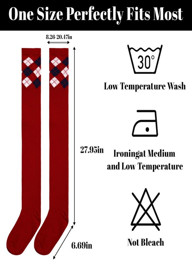 Moon Wood جوارب مون وود النسائية الطويلة فوق الركبة، مصنوعة من القطن، مثالية للارتداء اليومي، مناسبة للهالوين، والأزياء التنكرية، والكريسماس. - Image 2