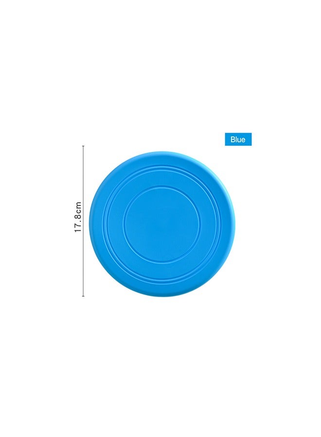 Frisbee Dogs Flying Disk Toys Outdoor Playing Lawn Game Frisbee for Trainning Soft Silicone Colorful 1 pcs Bulk (Blue) - Image 3