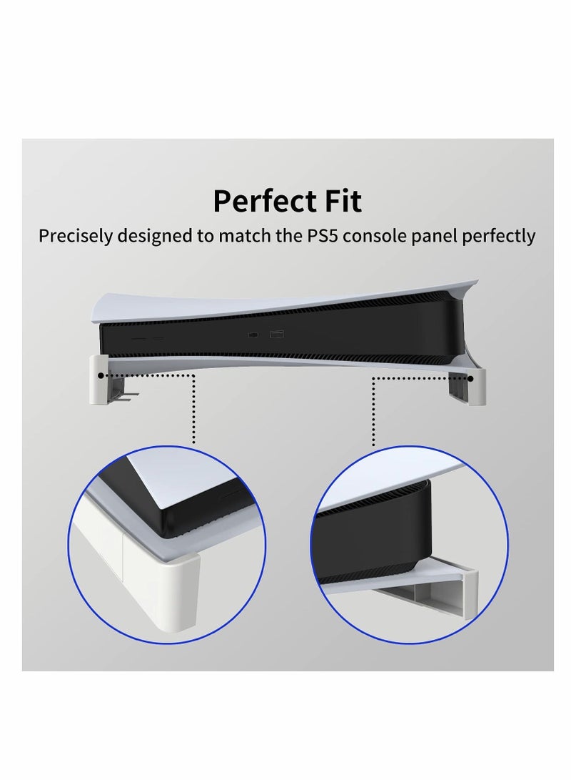Horizontal Stand for Playstation 5, Desk Stand Compatible with Playstation 5 Disc, Console Lay Down Stand for PS5, Minimalist Design, White - Image 5
