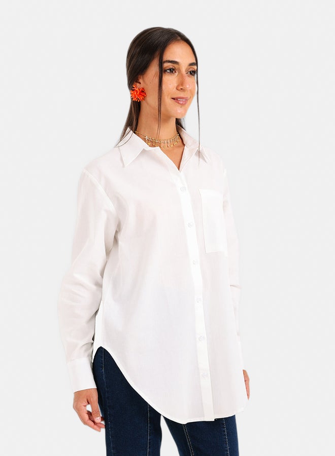 Carina Asymetrical Hem Shirt - Image 2